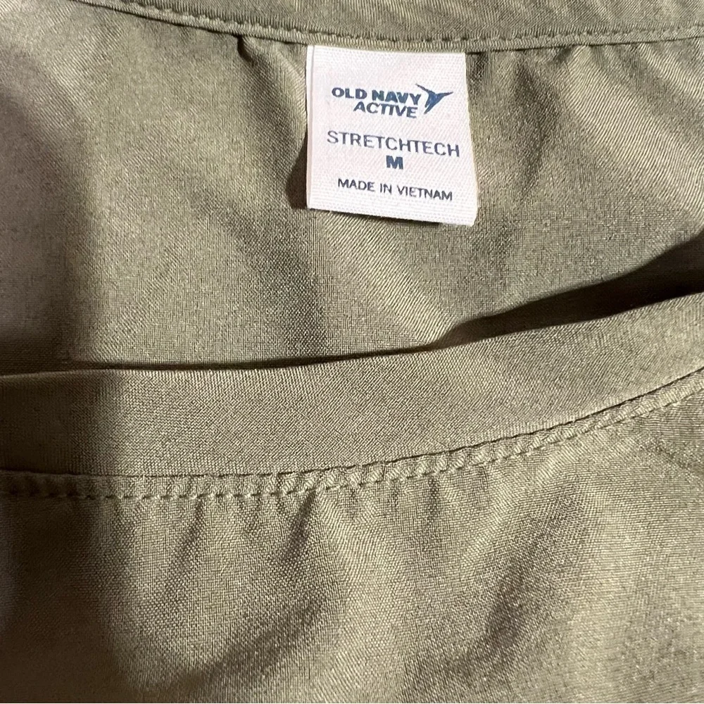 Old Navy Active M Olive And Yellow Athletic Tank Top - Picture 2 of 4
